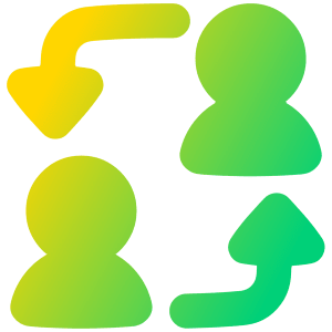 User Switch Account Icon from Plump Gradient - Free Set