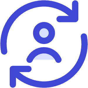User Sync Online In Person Icon from Core Duo - Free Set