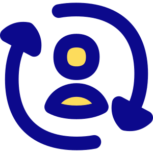 User Sync Online In Person Icon from Flex Pop - Free Set