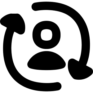 User Sync Online In Person Icon from Flex Remix - Free Set