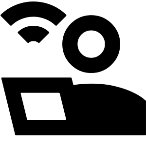 User Work Laptop Wifi Icon from Sharp Remix - Free Set