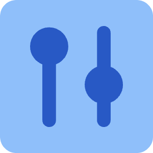 Vertical Slider Square Icon from Core Flat - Free Set