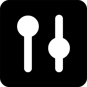 Vertical Slider Square Icon from Core Solid - Free Set