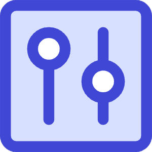 Vertical Slider Square Icon from Core Duo - Free Set
