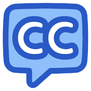 Video Close Captioning Icon from Plump Duo - Free Set