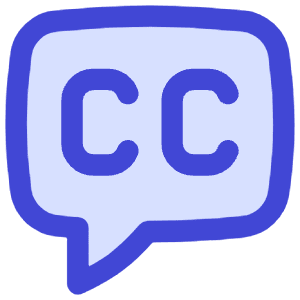 Video Close Captioning Icon from Flex Duo - Free Set