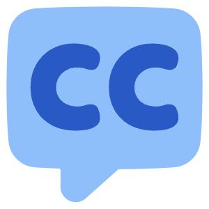 Video Close Captioning Icon from Plump Flat - Free Set