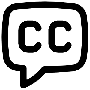 Video Close Captioning Icon from Flex Line - Free Set