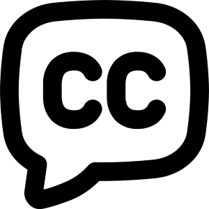 Video Close Captioning Icon from Flex Remix - Free Set