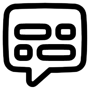 Video Subtitles Icon from Plump Line - Free Set