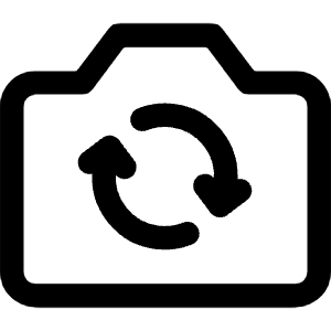 Video Swap Camera Icon from Core Line - Free Set
