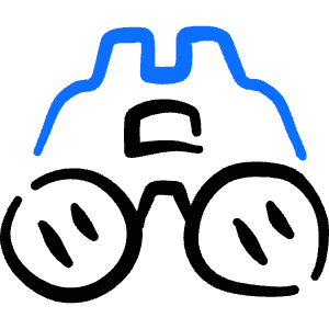 View Binocular Icon from Freehand Duotone - Free Set