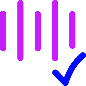 Voice Activation Check Validate Icon from Flex Neon - Free Set