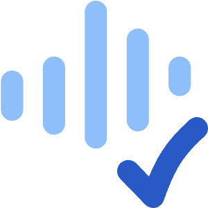 Voice Activation Check Validate Icon from Flex Flat - Free Set