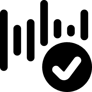 Voice Id Approved Icon from Ultimate Bold - Free Set