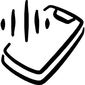 Voice Id Smartphone Icon from Freehand Line - Free Set