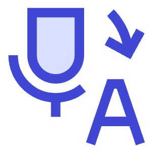Voice Typing Word Convert Icon from Sharp Duo - Free Set