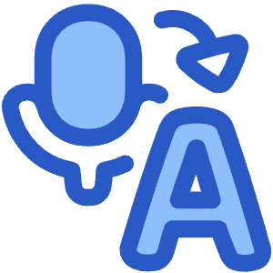 Voice Typing Word Convert Icon from Plump Duo - Free Set