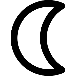 Waning Cresent Moon Icon from Core Remix - Free Set