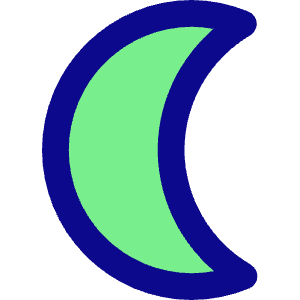 Waning Cresent Moon Icon from Core Pop - Free Set