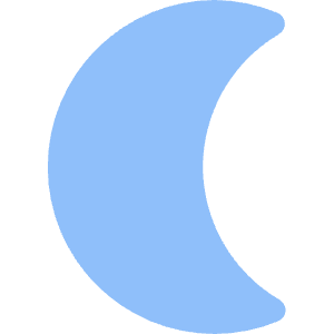 Waning Cresent Moon Icon from Core Flat - Free Set