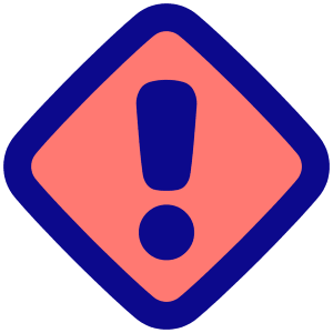 Warning Diamond Icon from Plump Pop - Free Set