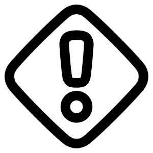 Warning Diamond Icon from Plump Line - Free Set
