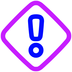 Warning Diamond Icon from Plump Neon - Free Set