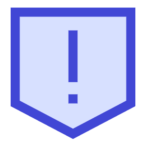 Warning Shield Icon from Sharp Duo - Free Set