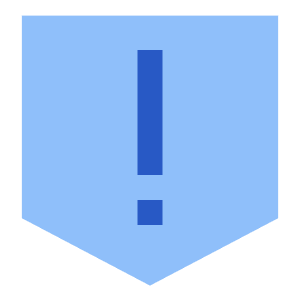 Warning Shield Icon from Sharp Flat - Free Set