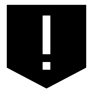 Warning Shield Icon from Sharp Solid - Free Set