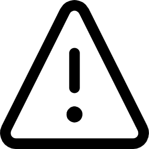 Warning Triangle Icon from Core Line - Free Set