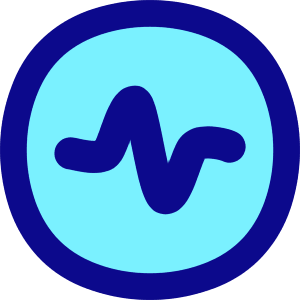 Wave Signal Circle Icon from Flex Pop - Free Set