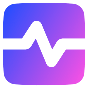 Wave Signal Square Icon from Plump Gradient - Free Set