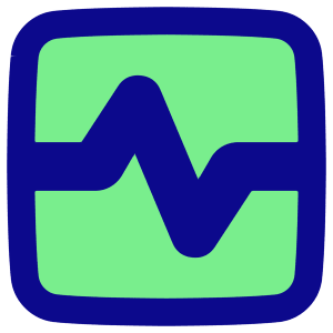 Wave Signal Square Icon from Plump Pop - Free Set