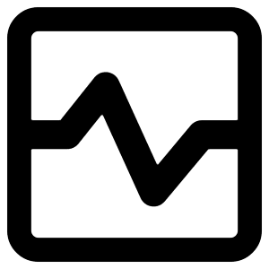 Wave Signal Square Icon from Core Remix - Free Set