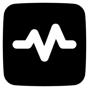 Wave Signal Square Icon from Plump Solid - Free Set