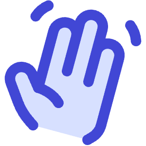 Waving Hand Icon from Core Duo - Free Set