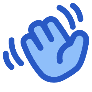 Waving Hand Icon from Plump Duo - Free Set