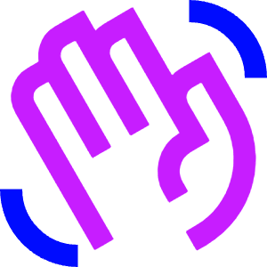 Waving Hand Icon from Sharp Neon - Free Set