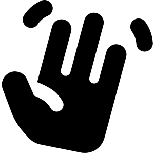 Waving Hand Icon from Core Solid - Free Set
