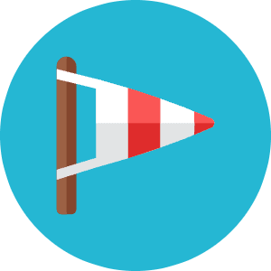 Wind Flag Icon from Kameleon Colors - Free Set