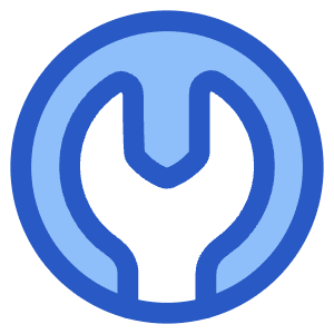 Wrench Circle Icon from Plump Duo - Free Set