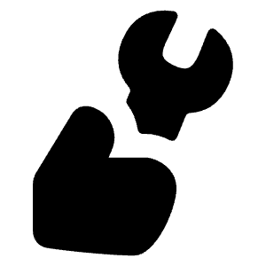 Wrench Hand Icon from Flex Solid - Free Set