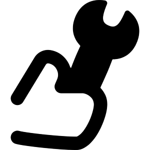 Wrench Hand Icon from Flex Remix - Free Set