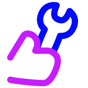 Wrench Hand Icon from Flex Neon - Free Set