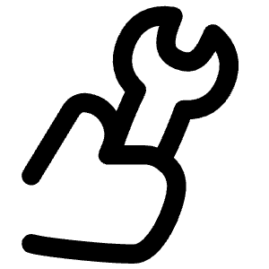 Wrench Hand Icon from Flex Line - Free Set