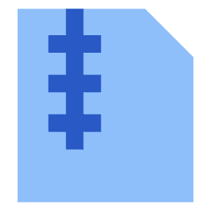 Zip File Icon from Sharp Flat - Free Set