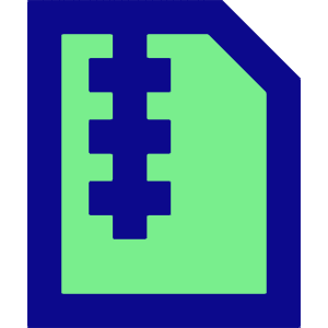 Zip File Icon from Sharp Pop - Free Set