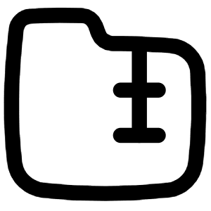 Zip Folder Icon from Flex Line - Free Set